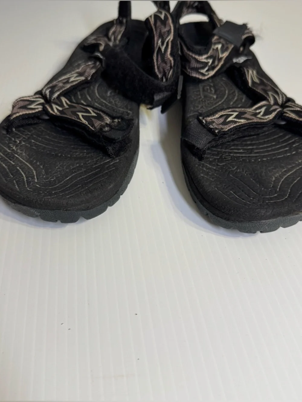 Vintage Teva Terradactyl Mens 12 Sport Sandals Zigzag Gorpcore Black